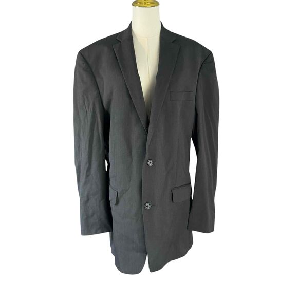 Michael Kors Dark Grey Button Single Breasted Notched Lapel Mens Blazer Size 44L - Picture 9 of 16